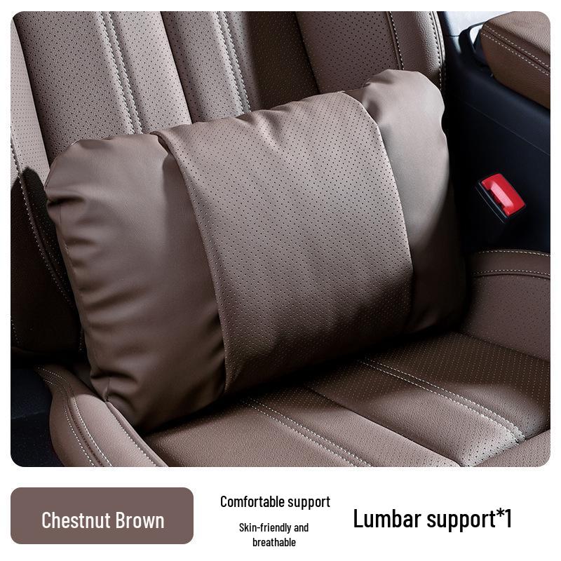 Compatible with 25 Zeekr 001 models: Nappa Leather Headrests, 007GT Lumbar Supports, and 009 Car Seat Backrests