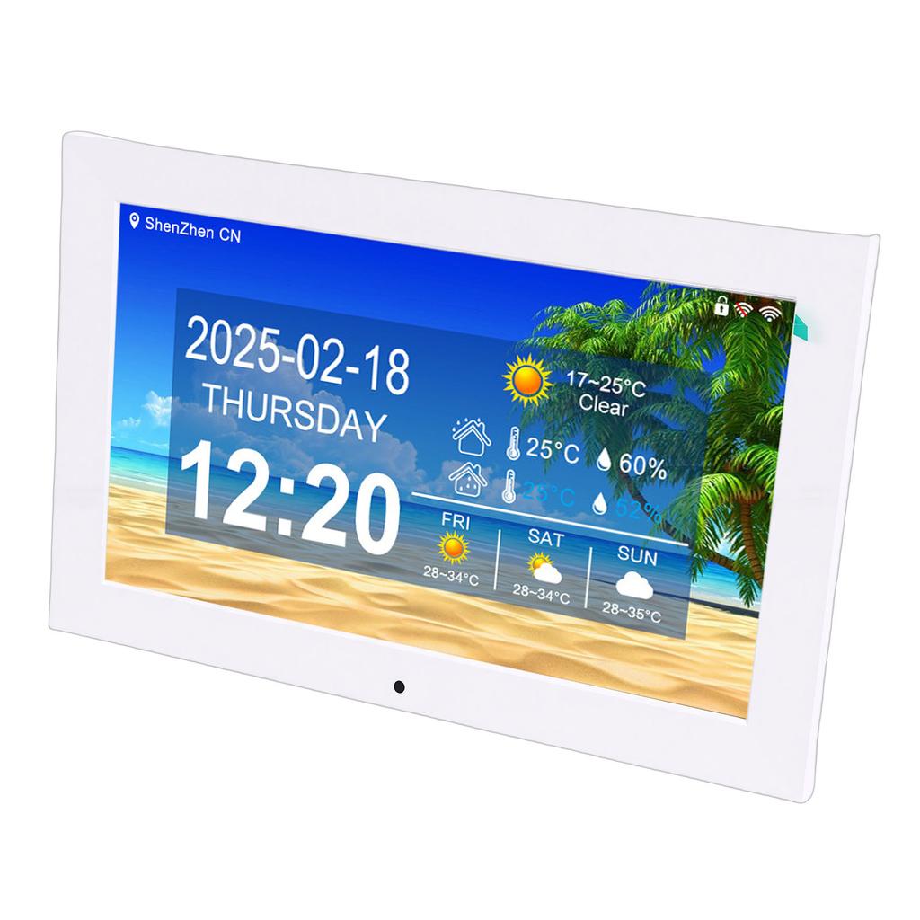 10 Inch Smart Digital WiFi Clock Real Time Weather Temperature Humidity Display Digital Clock with Reminders Photo