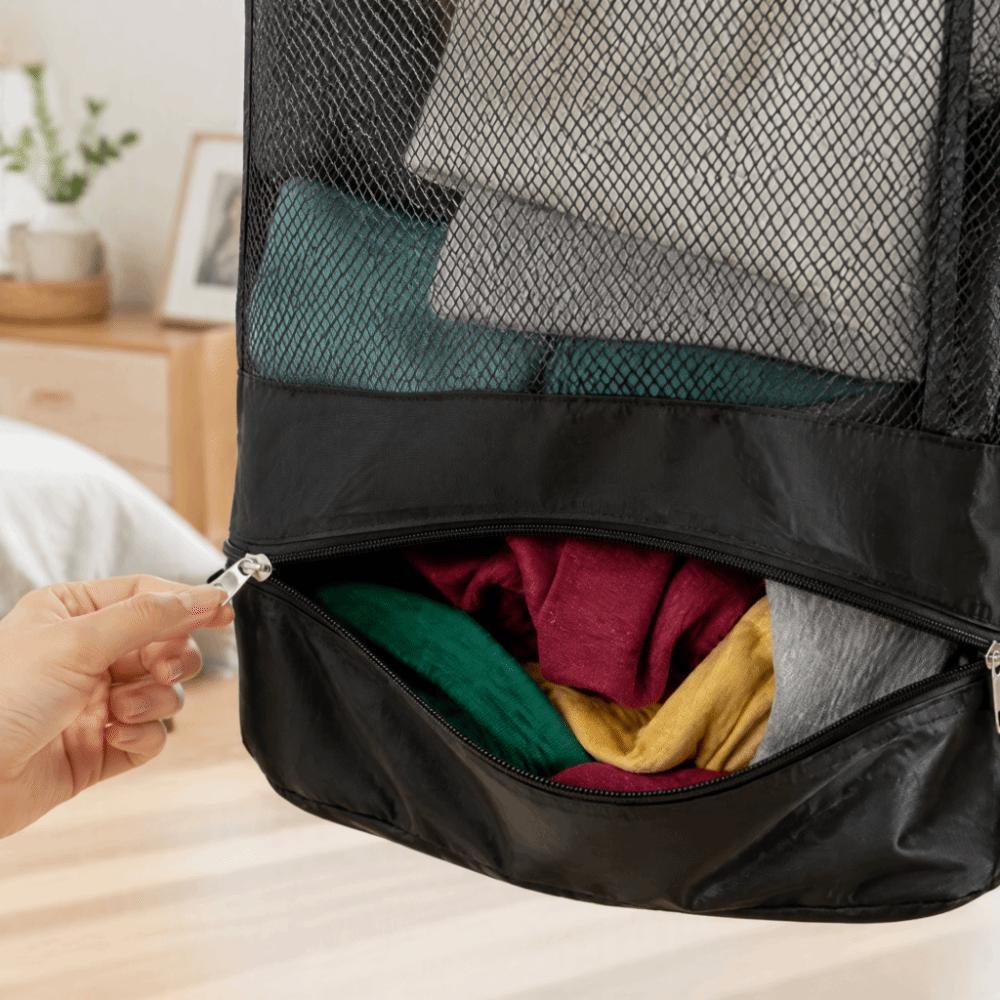 No Drilling Required Basketball Hoop Laundry Basket Bathroom Shower Area