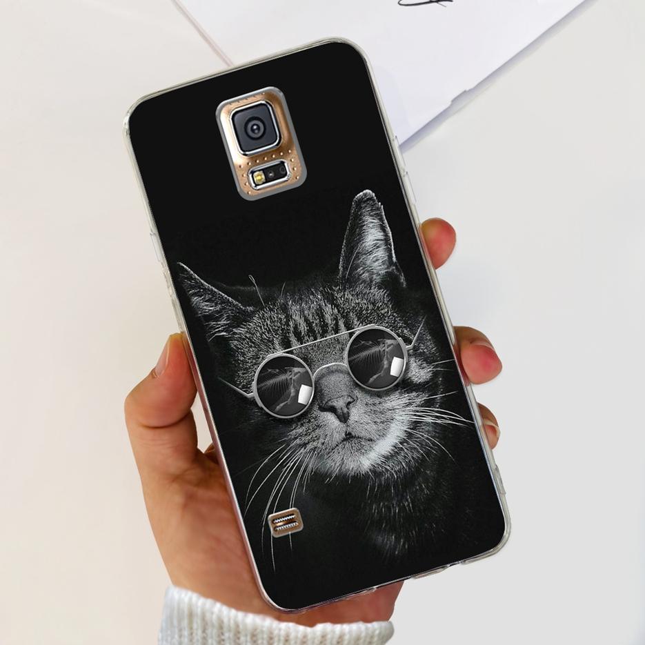 For Samsung Galaxy S5 Case G900F G900I G900M G900A G900T Cute Painted Cover Soft TPU Phone Case For Samsung S5 S 5 GalaxyS5 Bags