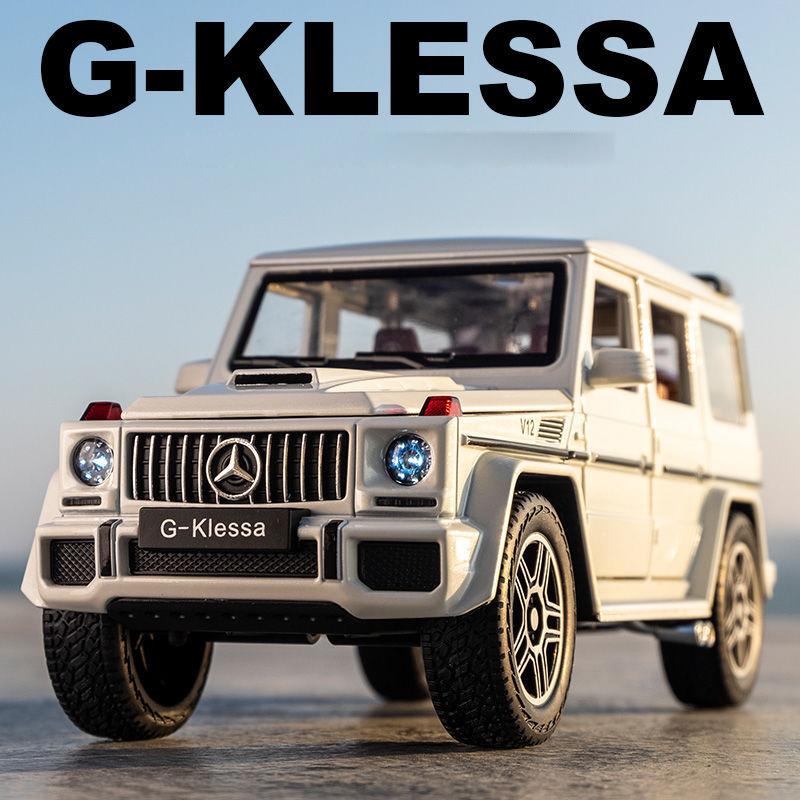 1/24 Alloy Die-cast Benz G63 Car Model Simulation Sound and Light Off-road Vehicle Toys Children's Birthday Gift Christmas