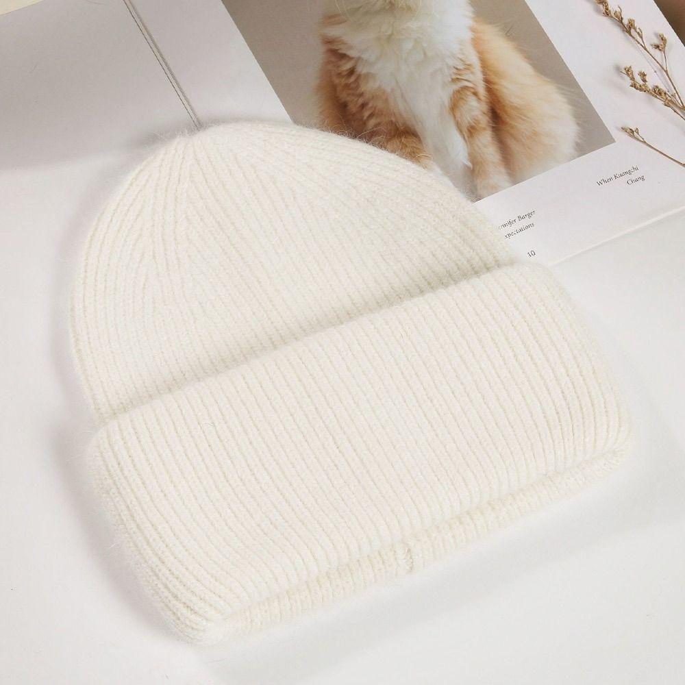 

Winter Warm Skiing Gorras Korean Style Windproof Cycling Hats for Women Men White