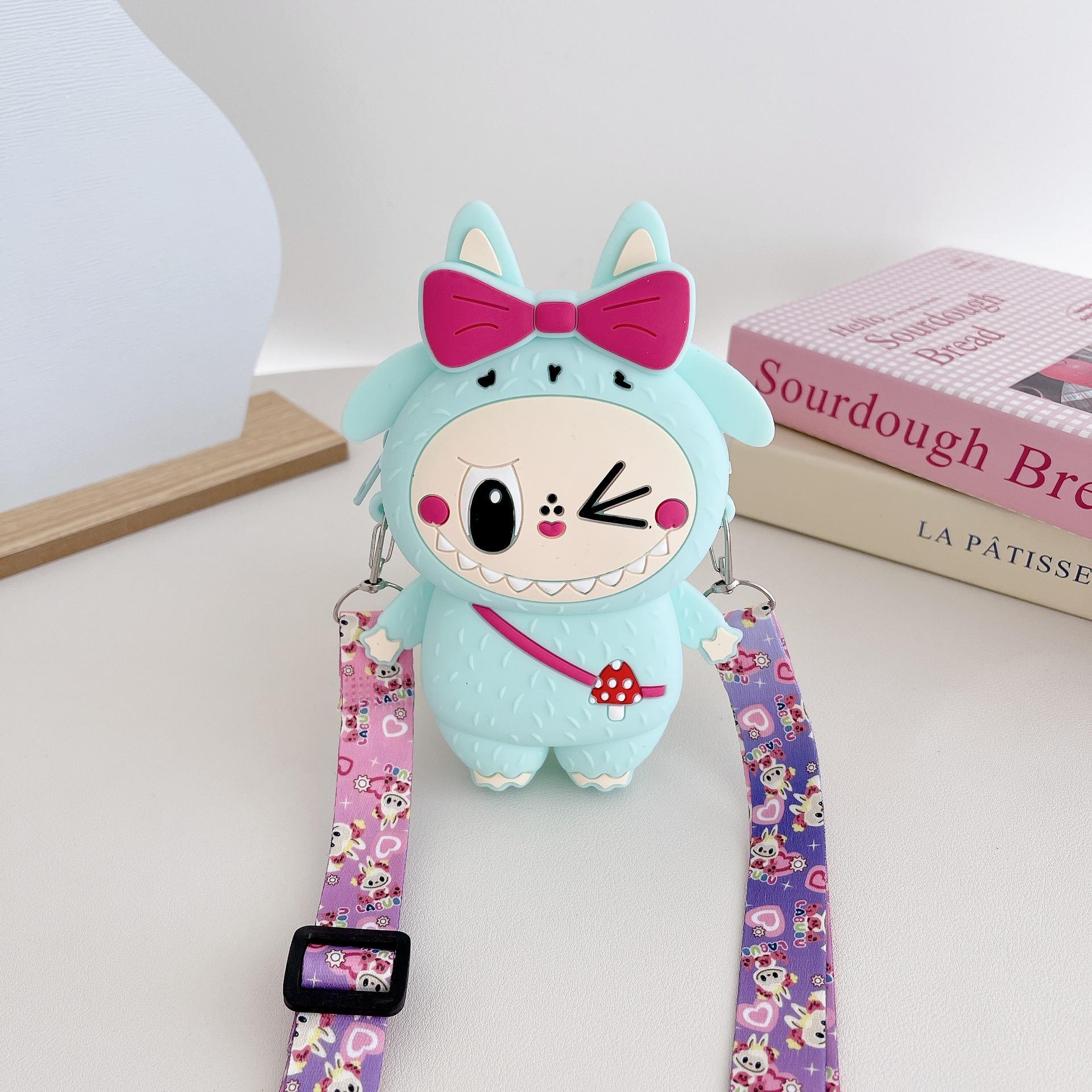 

Детский кошелек для монет Labubu студенческая наплечная сумка сумочка детская сумка детская силиконовая сумка кошелек для монет KTY