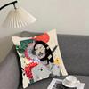 Retro Poster Luxury Cushion Cover Pillowcase Ultra Soft Skin Friendly Fabric Cloud Like Comfort & Concealed Zipper