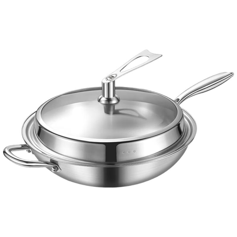 HOCUF H 304 Stainless Steel Smoke-Free Wok