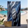 Asciugamano da Spiaggia Stampato Bayern Monaco Asciugamano Morbido ad Asciugatura Rapida Coperta da Spiaggia Rettangolare Grande Portatile per Viaggi Piscina