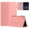 For Lenovo Tab P11 Case Honeycomb Printed Leather Tablet Cover with Card Slot