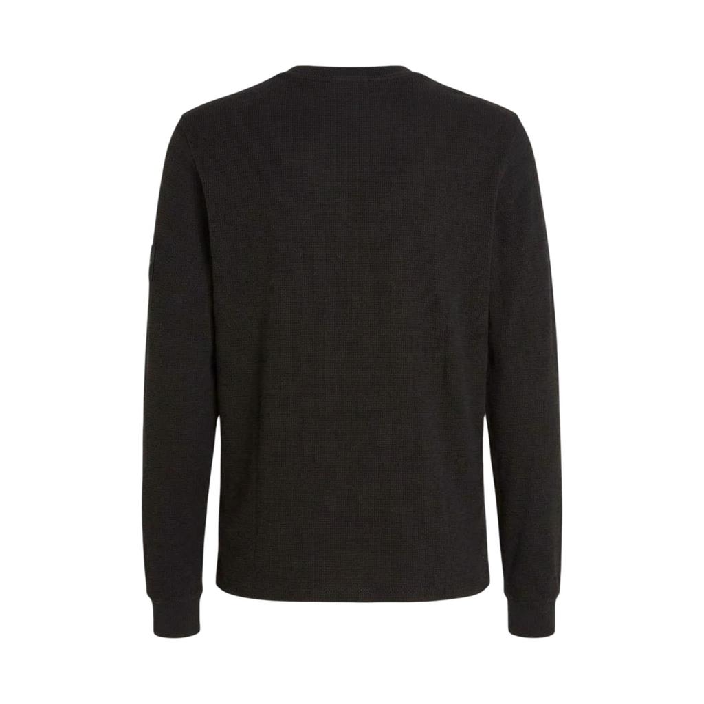 Calvin Klein Mens Waffle Long-Sleeved Top
