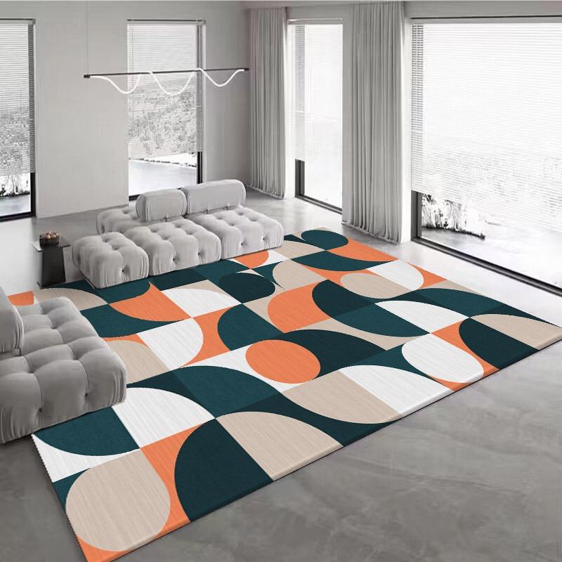 Fashionable and high-end carpet, living room sofa and coffee table carpet, light luxury Nordic minimalist carpet