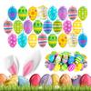Easter Hanging Eggs Colorful Easter Egg Hanging Ornaments Decor Hand Painted Ball DIY Crafts Tree Ornaments Easter Decorations