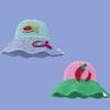 Breathable Bucket Hat for Women Fisherman Hat with Contrast Color Elegant Straw Hat Lady Foldable Floppy Hat for Travel