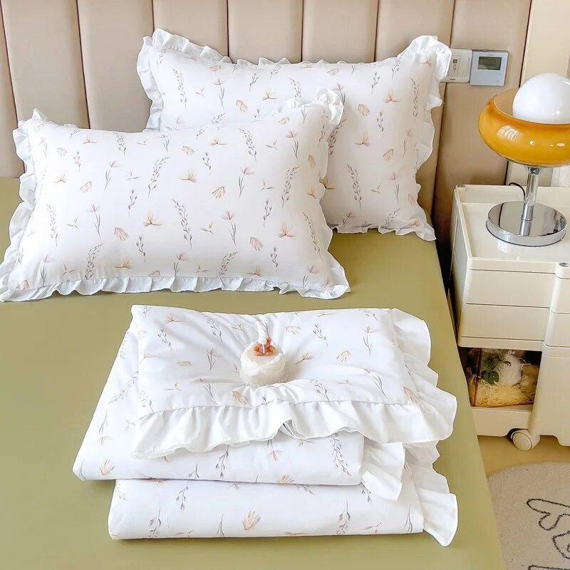 Letní chladící soupravy ložního prádla Queen King Size přikrývky Lehké Pohodlné Tenké prošívané prostěradla a povlaky na polštář Set Deky