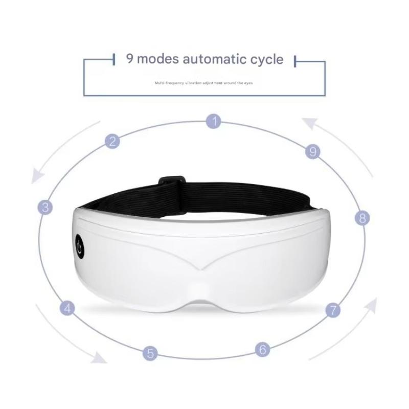 Multifunctional 9 Modes Eye Massager with Multi-Frequency Vibration 22 Magnets Safety Material Eye Care Massager for Relaxing Eye Health Promote Sleep