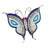 Fashion Multi-color Rhinestone Butterfly Brooches For Women Clothing Coat Jewelry Accessories Gift