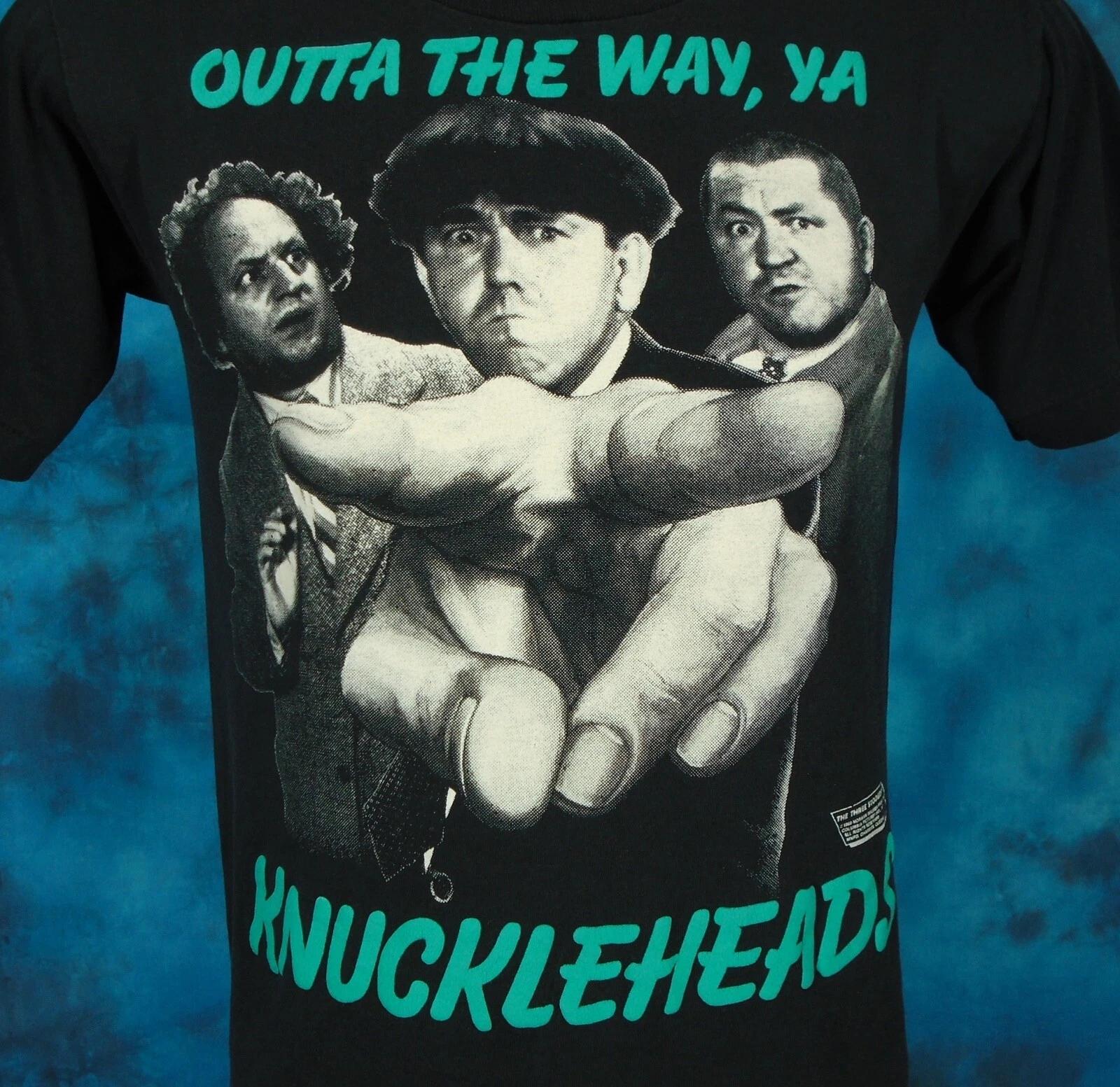 

vintage 80s THE THREE STOOGES KNUCKLEHEADS T-Shirt XS comedy single stitch 2XL