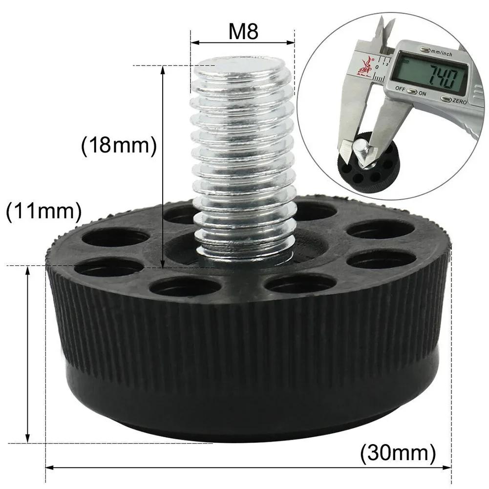 20 Pcs Furniture Leveling Foot Screw Furniture Table Chair Base Levelers Foot Adjuster M8 Table Chair Furniture Feet Accessories