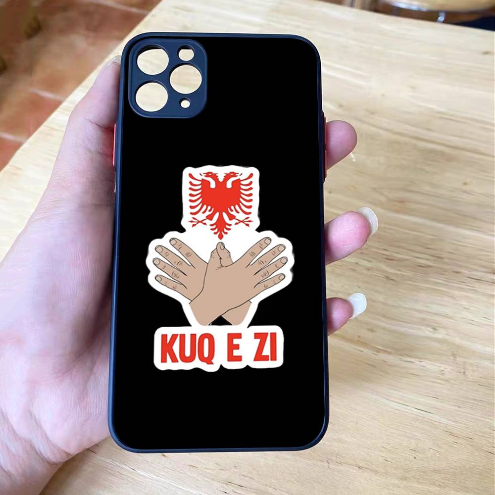 

Albania Albanians Flag Shockproof Matte Phone Case For IPhone 16 15 14 13 12 11 Pro Max X XS MAX Mini iPhone 12pro max