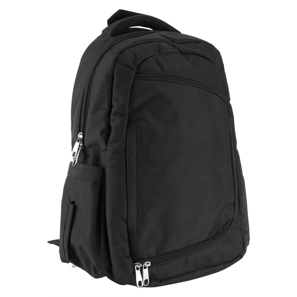 Large Capacity Nappy Bag MultiFunctional Oxford Cloth Milk Bottle Travel Diaper Backpack(Black )