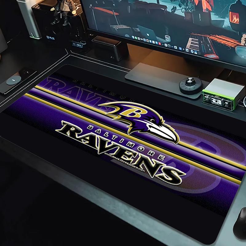 Baltimore Ravens Color Mouse Pad Large Gaming Table Cushion Non-slip Laptop Tablet Big Mousepad XXL Mat Mini PC Playmat With Lock Edge