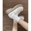 Round Head White College Style Versatile Platform Small Leather Shoes Women's New Summer Retro French Mary Jane Single Shoes