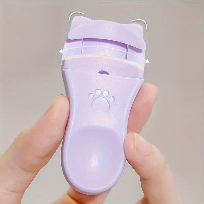 Niedlicher Mini-Wimpernbieger in Katzenform, Manuell, Keine Batterie erforderlich, Mit sicherem Griff für langanhaltende Schwünge, Professionelles Make-up-Werkzeug