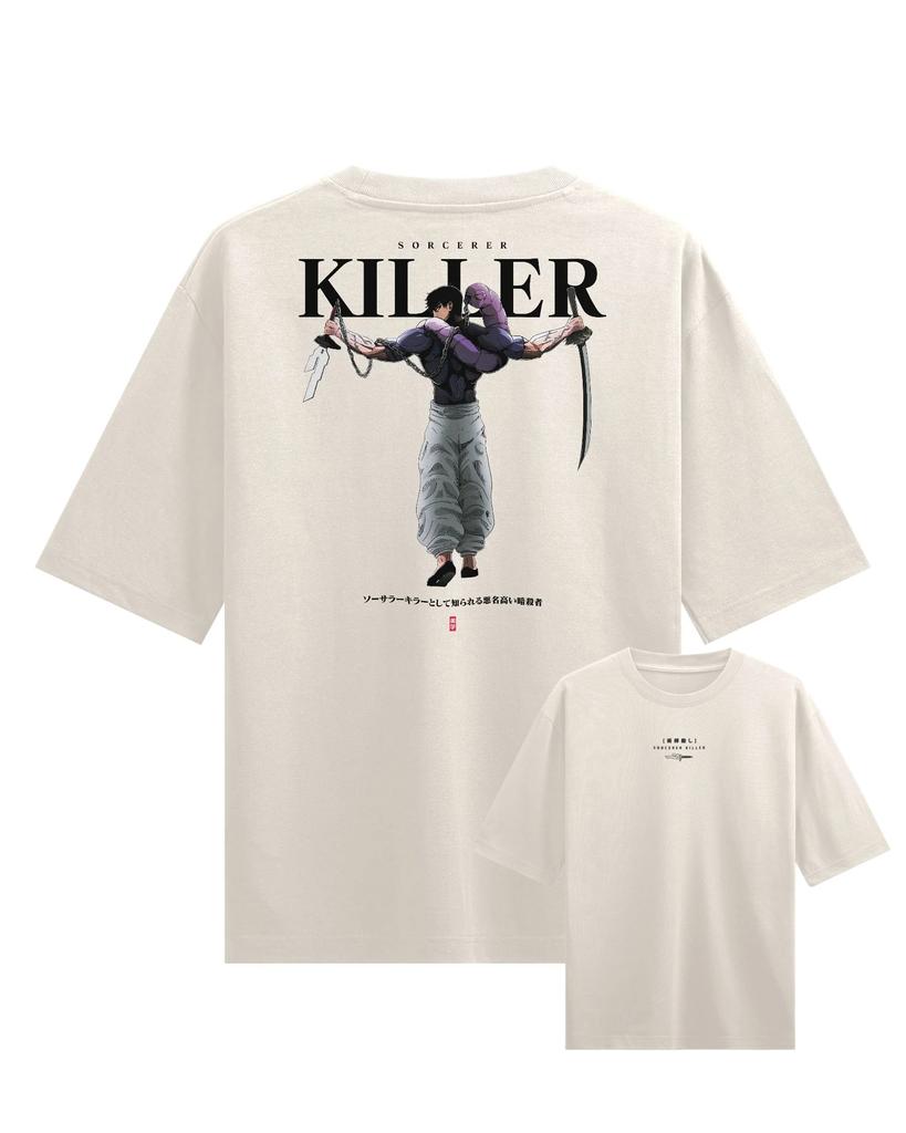 Toji SORCERER KILLER Anime Jujutsu Kaisen Grafik T-Shirt 100% Baumwolle Oversized Shirt Unisex Y2k Unisex Kurzarm Rundhalsausschnitt 2026