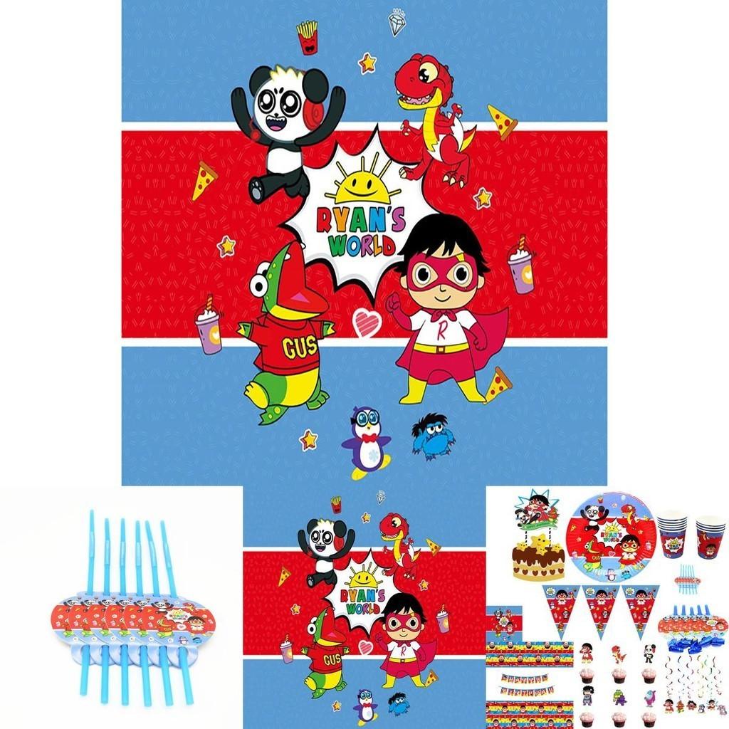 Ryans Party Decoration Tableware Paper Plate Banners Birthday Kids