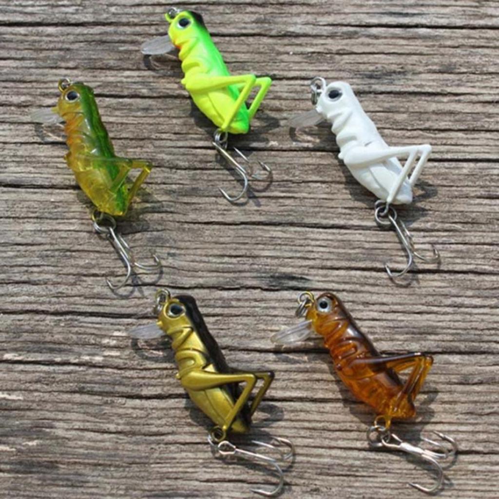 Grasshopper Insect Lifelike Fishing Lure Tackle Luminous Hard Artificial Bait