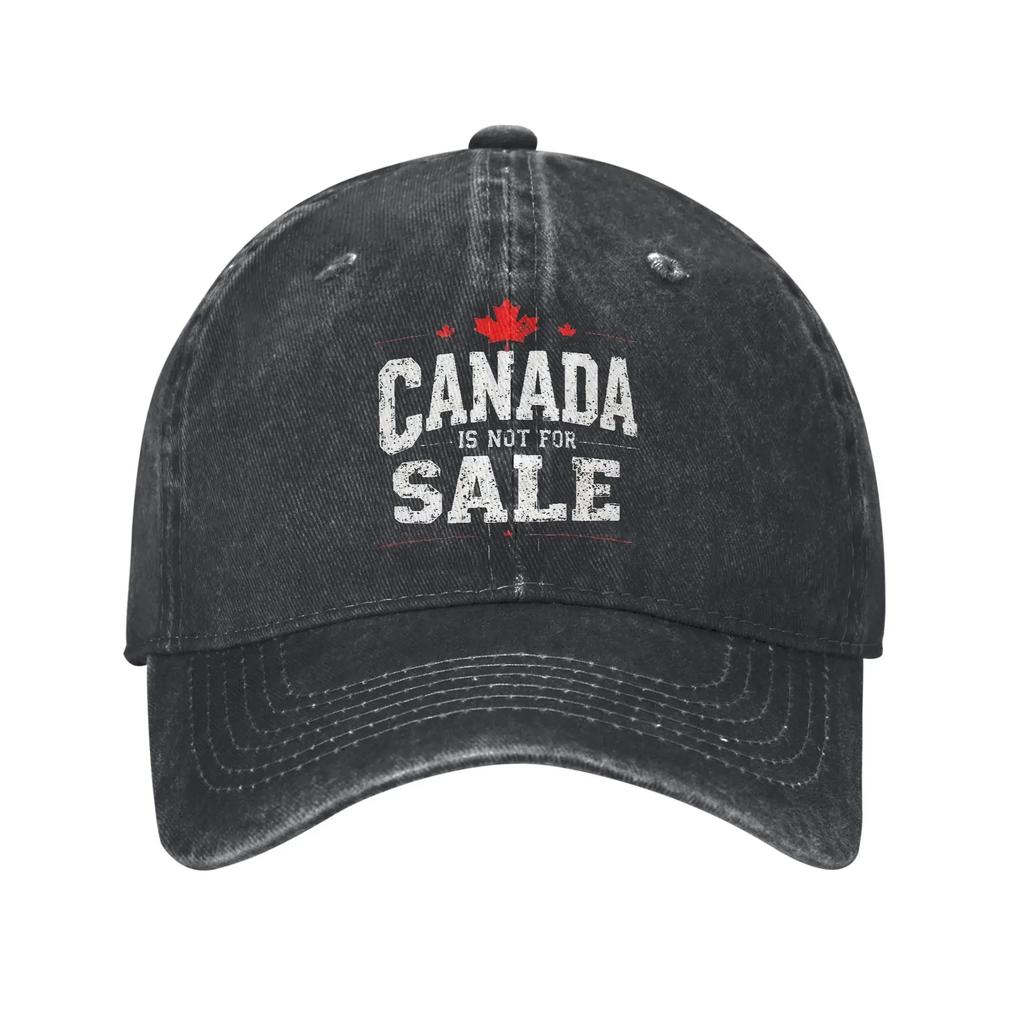 Canada Not For Sale Baseball Cap Vintage Distressed Denim Washed Maple Leaf Proud Canadians Snapback Cap Outdoor Travel Gift Hat