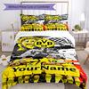 Borussia Dortmund Spersonalizuj swoje imię Pościel Oddychająca Poszewka na Kołdrę z Poszewkami Dekoracja Domu Prezent Urodzinowy