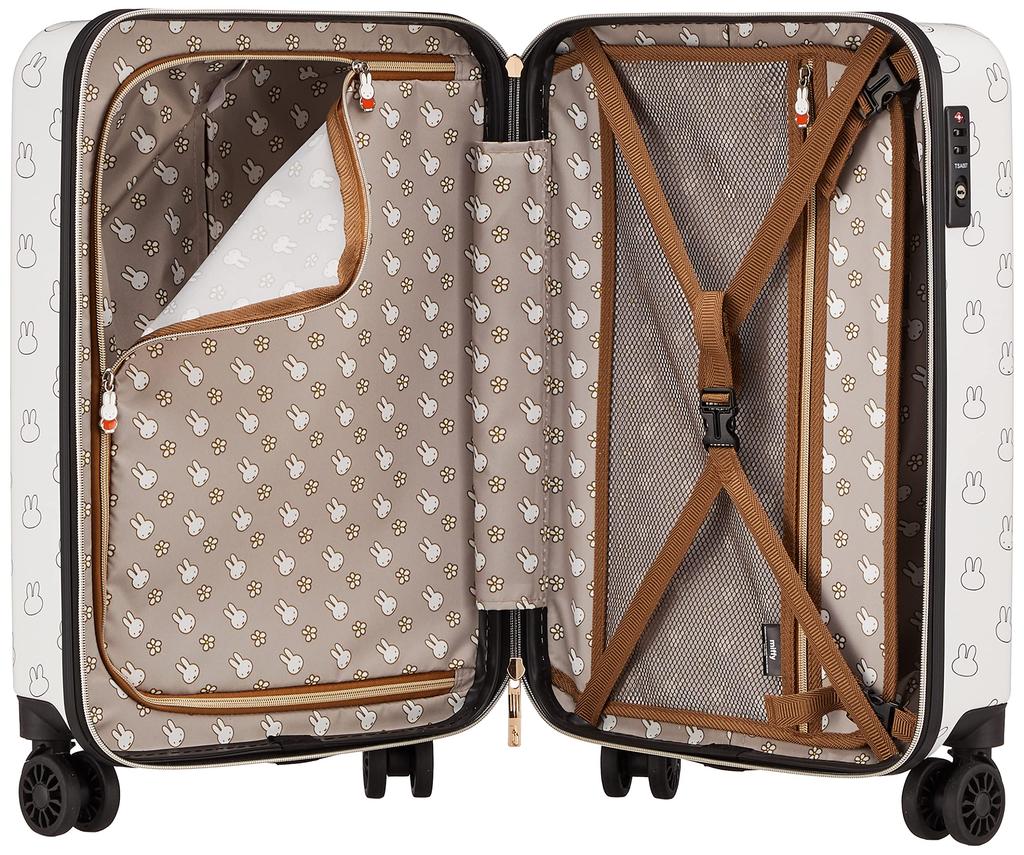 [Sifre] Miffy Many Faces Pattern Suitcase TRC2251-49 B116 Many Faces White
