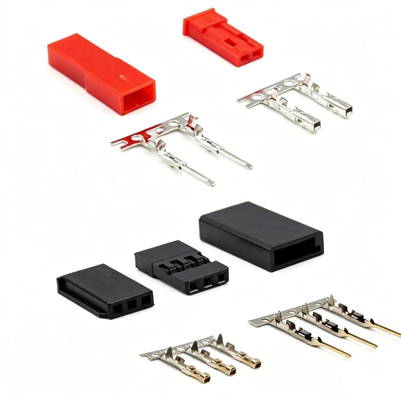 40Sets Servo Plug Male Female Connector Crimp Pin Cable Kit Compatible Jst Syp Futaba For Hitec Spektrum Rc