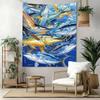 Fish Wall Decor Tapestry Art For Pet Memorial Birthdaywedding Party Backdrop Family Gift