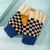 Luvas de Inverno de Tricô com Cinco Dedos