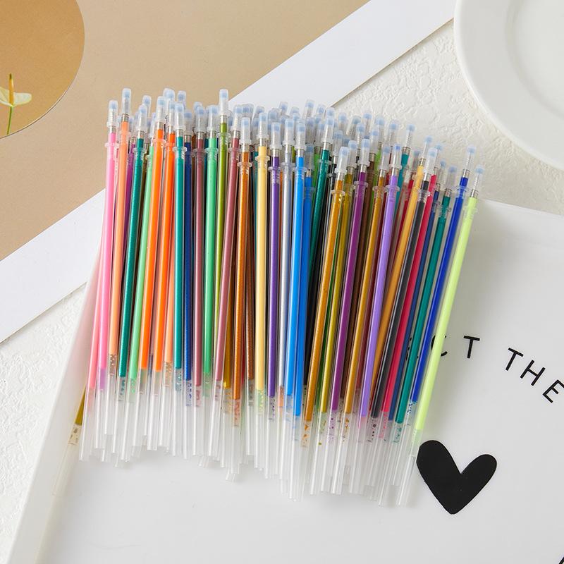 Multicolor Neutral Pen Refills: Glitter, Fluorescent, Pastel - 12, 24, 48, 100 Colors