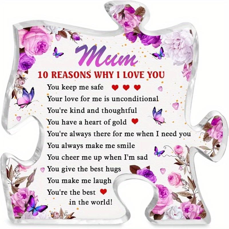 

Personalized Mom Puzzle - Heartfelt Thank You Gift for All Mother Figures чистый