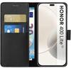 Coque - Phonillico® - Honor 400 Lite 5G - Portefeuille Noir - Semi-rigide - Aimanté