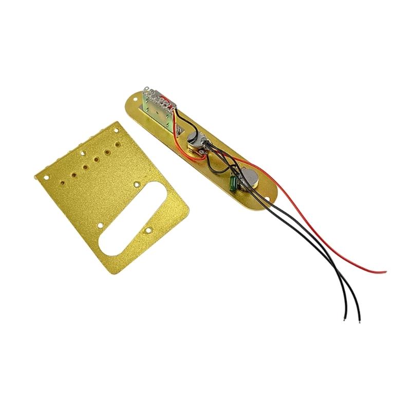 Guitar Control Circuit Board Replacements Prewired Control Plate Bridge Set with Single Coil Pickup Hole Guitar Parts