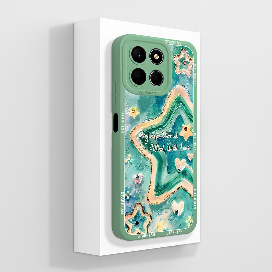 For Honor X8 X8B X8A Case Creative Paiting Cover For HonorX8B Honor X 8 5G Funda Soft Liquid Silicone Anti Drop Phone Back Cover