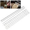 8Pcs Metal Jewelry Saw Cutting Blades Replacement Woodworking Accessory for U Shaped Saw Frame