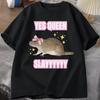 Humor Short Sleeve Mouse Print Yas Queen Slay Print Women's Tee Short Sleeve Vintage Women's Tee Women's Harajuku