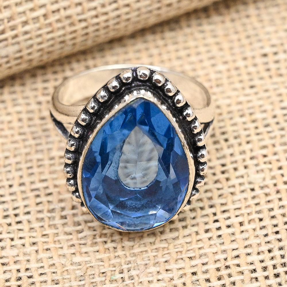 Beautiful Tanzanite Gemstone Handmade Jewelry Solid 925 Sterling Silver Ring