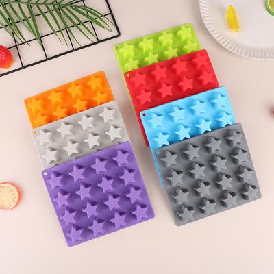 1Pc 16 Lattice Star Ice Cream Lattice Five Pointed Star Silicone Ice Cream Cake Mold Ice Cubes Diy Kitchen Baking Mold