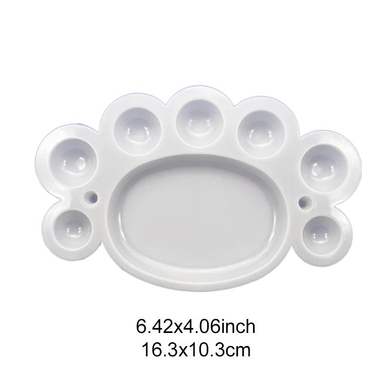 

Painting Palette Reusable Foot Shape Plastic Paint Tray for Painting Enthusiasts Art Supplies Essential Office School TMZ