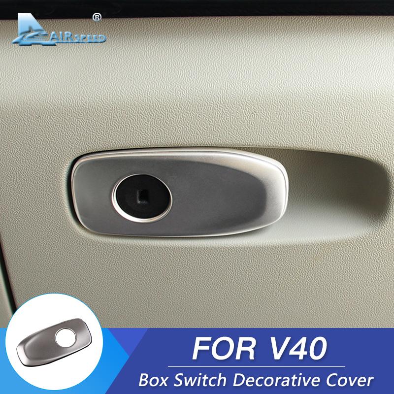 For Volvo V40 Console Air Conditioning Outlet Decorative Cover Trim Stainless Steel Interior Accessories