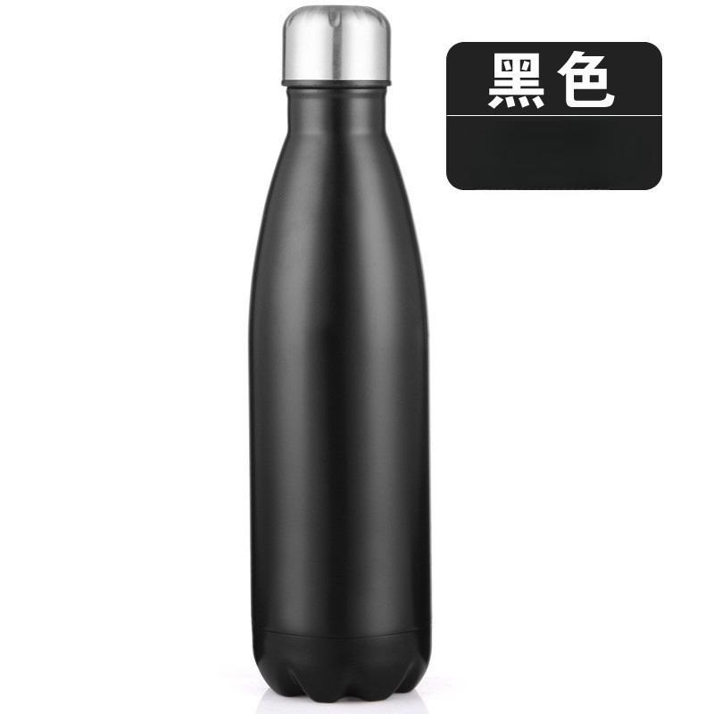 1Pc European and American Coke Bottles Outdoor Large-capacity Car Sports Water Cups 304 Stainless Steel Vacuum Thermos Cups