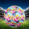 Princess Peach Toadstool Print Size 5 Soccer Ball, PU Wear Resistant Football for Match Training and Daily Practice, Birthday Gift for Soccer Fans