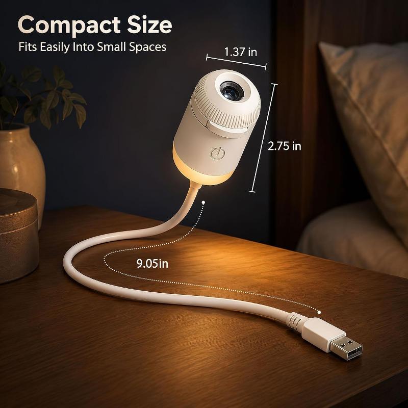 2-in-1 Galaxie Projektor Nachtlicht USB LED Sternenhimmel Lampe 360° Drehung Einstellbare Helligkeit für Schlafzimmer Decke Raum Auto Dekoration