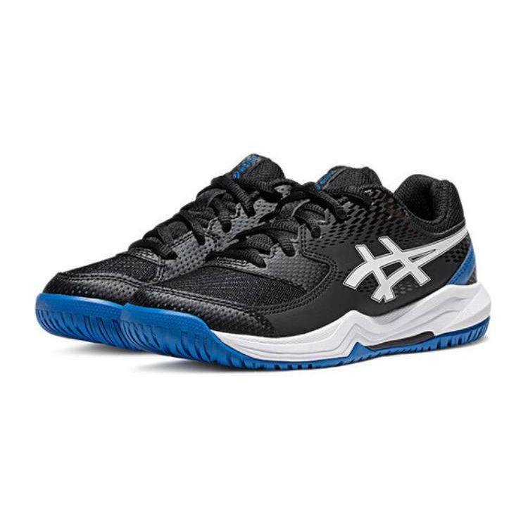 ASICS Gel Dedicate 8 GS Black Tuna Blue Kids Sneakers 1044A077-002