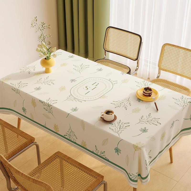 Small Fresh Tablecloth Leave-In Waterproof And Oil-Proof Pvc Dining Table Tablecloth Annual Tablecloth Cover Cloth Coffee Table Tablecloth